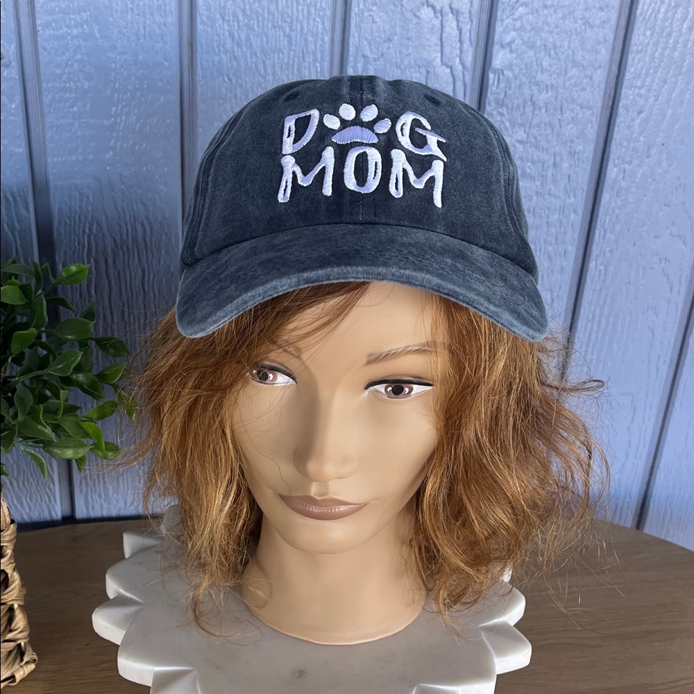 Waldeal Stylish Black Washed Dog Mom Hat
